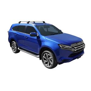 Prorack Silver 2 Bar Aero Flush Bar kit to suit Isuzu MU-X 5dr SUV (8/2021 - Current)