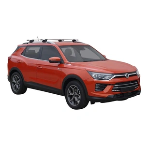 Prorack Silver 2 Bar Aero Through Bar kit to suit SsangYong Korando 5dr SUV (2020 - Current)