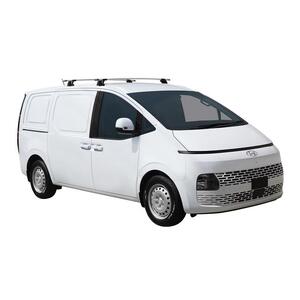 Prorack Silver 2 Bar Aero Through Bar kit to suit Hyundai Staria Load 5dr Van (8/2021 - Current)