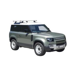 Prorack Silver 2 Bar Heavy Duty Through Bar kit to suit Land Rover Defender 90 3dr SUV (8/2020 - Current)