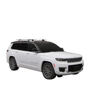 Prorack Silver 2 Bar Aero Through Bar kit to suit Jeep Grand Cherokee L 5dr SUV (5/2022 - Current)