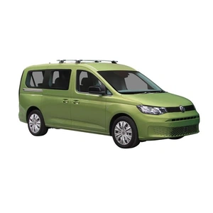 Prorack Black 2 Bar Aero Through Bar kit to suit Volkswagen Caddy LWB 4dr Van (6/2021 - Current)