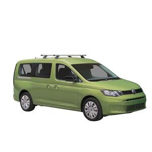 Prorack Black 2 Bar Heavy Duty Through Bar kit to suit Volkswagen Caddy LWB 4dr Van (6/2021 - Current)