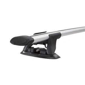 Yakima Silver 2 Bar Aero Thru Bar Fixed Point Mount Crossbar Kit for Toyota Land Cruiser 300 Series 5dr SUV (12/2021 - On)