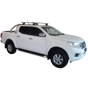 Prorack Black 2 Bar Heavy Duty Through Bar kit to suit Nissan Navara NP300 (D23) Dual Cab 4dr Ute (2015 - Current)