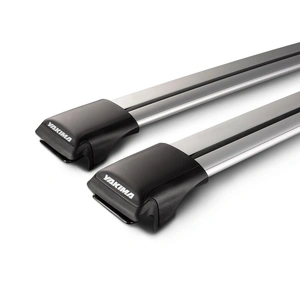 Yakima Silver 2 Bar Aero Rail Bar Rail Mount Crossbar Kit for Volkswagen Caddy LWB 5dr Van (2021 - On)