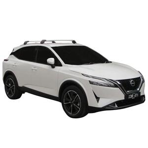 Prorack Silver 2 Bar Aero Flush Bar kit to suit Nissan Qashqai 5dr SUV (2023 - Current)