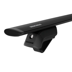 Yakima Black 2 Bar JetStream Thru Bar Rail Mount Crossbar Kit for Toyota Land Cruiser 300 Series 5dr SUV (12/2021 - On)