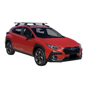 Prorack Black 2 Bar Heavy Duty Through Bar kit to suit Subaru Crosstrek 5dr SUV (2023 - Current)