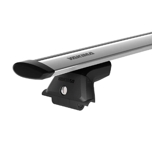 Yakima Silver 2 Bar JetStream Thru Bar Fixed Point Mount Crossbar Kit for Toyota Land Cruiser 300 Series 5dr SUV (12/2021 - On)