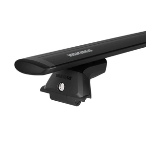 Yakima Black JetStream Thru Bar Fixed Point Mount Crossbar Kit for Toyota Land Cruiser 200 Series 5dr SUV (08/2007 - 11/2021)
