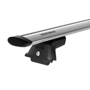 Yakima Silver 2 Bar JetStream Thru Bar Fixed Point Mount Crossbar Kit for Hyundai i30 5dr Hatch (10/2007 - 2011)