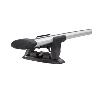 Yakima Silver Aero Thru Bar Flush Rail Mount Crossbar Kit for Kia EV9 5dr SUV (2023 - On)