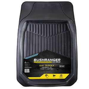 Bushranger Dirt Blocka Floor Mats - Front (Black)