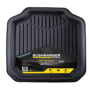 Bushranger Dirt Blocka Floor Mats - Rear (Black)