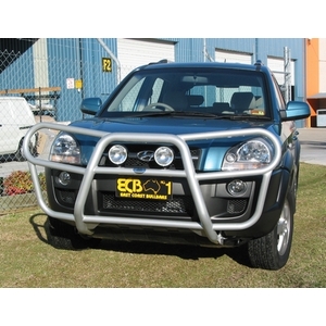 ECB Textura Black Powdercoat Roo Bar to suit Hyundai Tucson 08/04 - 2010