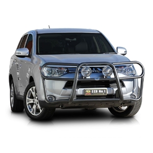 ECB Textura Black Powdercoat Roo Bar to suit Mitsubishi Outlander ZJ 11/12 - 12/13