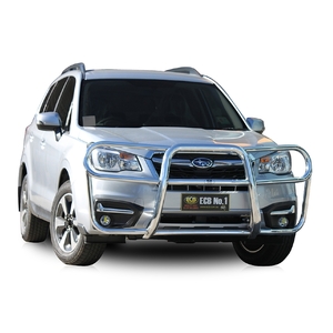 ECB Silver Hammertone Powdercoat Roo Bar to suit Subaru Forester 01/16 - 07/18