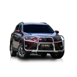 ECB Black Ripple Powdercoat Roo Bar to suit Toyota Rav4 10/15 - 12/18