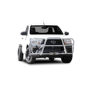 ECB Silver Hammertone Powdercoat Roo Bar to suit Toyota HiLux SR5 Wide Cab 05/19 - 07/20