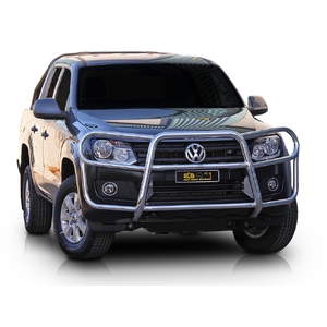 ECB Silver Hammertone Powdercoat Roo Bar to suit Volkswagen Amarok Non Sen Mod 07/10 - 08/16