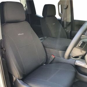 Wetseat Seat Cover Bundle with Charcoal Stitching to suit Chevrolet Silverado T1 1500 & 2500 10/2020 - Onwards (LTZ)
