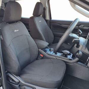 Wetseat Seat Cover Bundle with Charcoal Stitching to suit Ford Ranger RA 07/2022 - Onwards Dual Cab (XLT/Wildtrak/Sport)