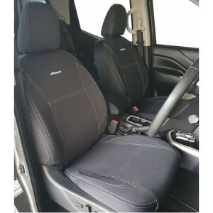 Wetseat Seat Cover Bundle with Charcoal Stitching to suit Nissan Navara NP300 2015 - 2017 Dual Cab