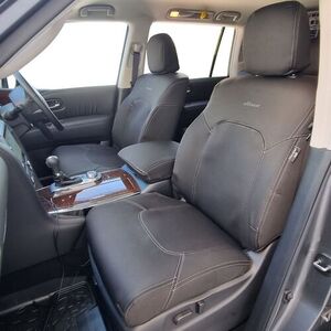 Wetseat Seat Cover Bundle with Charcoal Stitching to suit Nissan Patrol Y62 12/2012 - Onwards (ST-L/Ti)