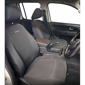Wetseat Seat Cover Bundle with Charcoal Stitching to suit Volkswagen Amarok 2H 07/2015 - 05/2023 Dual Cab (Core+/Trendline/Sportline)