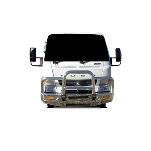 ECB Silver Hammertone Powdercoat Deluxe 3 BullBar with towpin to suit Fuso Canter FE Narrow Cab 10/12 - Onwards