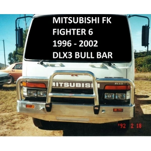ECB Polished Deluxe 3 BullBar to suit Fuso Fighter FK 1996 - 2002
