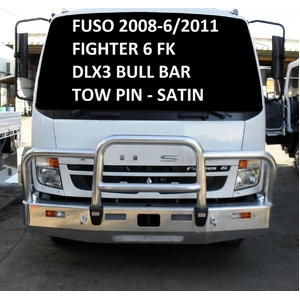 ECB Textura Black Powdercoat Deluxe 3 BullBar to suit Fuso Fighter FK Euro 4 06/08 - 06/11