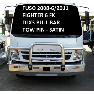 ECB Polished Deluxe 3 BullBar to suit Fuso Fighter FK Euro 4 06/08 - 06/11