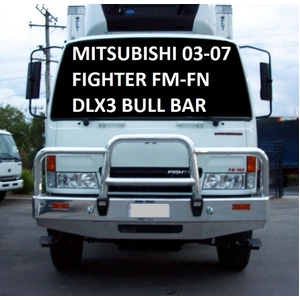ECB Textura Black Powdercoat Deluxe 3 BullBar to suit Fuso Fighter FM/FN 03/05 - 05/08