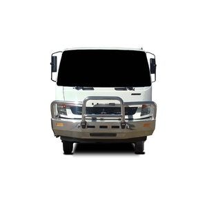 ECB Black Ripple Powdercoat Deluxe 3 BullBar with towpin to suit Fuso Fighter FM/FN 03/13 - 2019