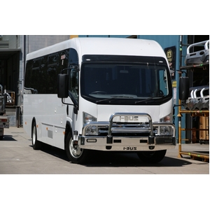 ECB Textura Black Powdercoat Deluxe 3 BullBar to suit I Bus NQR 87/190 2015 - Onwards