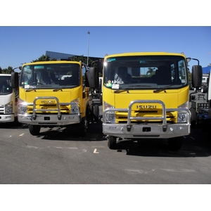 ECB Polished Deluxe 3 BullBar with towpin to suit Isuzu NNR NH 2008 - 11/21