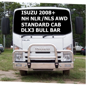 ECB Black Ripple Deluxe 3 BullBar to suit Isuzu NLR NH 2008 - 11/21