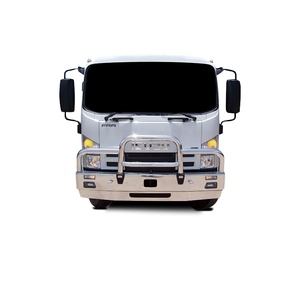 ECB Black Ripple Powdercoat Deluxe 3 BullBar with towpin to suit Isuzu FRR600 (FH) ISJZ 2012 - Onwards