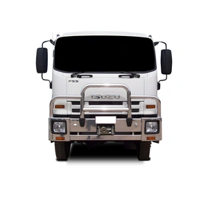 ECB Black Ripple Deluxe 3 Winch Compatible BullBar to suit Isuzu FSS (FH) 4X4 2008 - Onwards