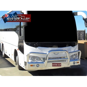 ECB Polished Deluxe 4 BullBar to suit Higer Ryder 8.5M 35+1 2009 - Onwards