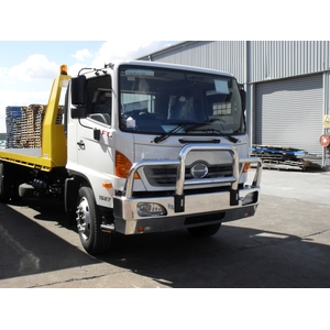 ECB Silver Hammertone Powdercoat Deluxe 4 BullBar to suit Hino 500 Series PRO 10 2003 - 2010