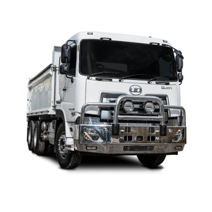 ECB Black Ripple Deluxe 4 BullBar with towpin to suit UD Quon 04/18 - Onwards