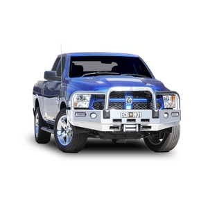 ECB Textura Black Powdercoat Winch BullBar with Bumper Lights to suit Dodge Ram 1500 DS Express 07/18 - Onwards