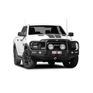 ECB Textura Black Powdercoat Winch BullBar to suit Dodge Ram Warlock 07/20 - Onwards
