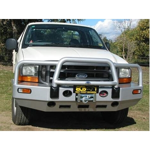 ECB Silver Hammertone Powdercoat Winch BullBar to suit Ford F250 Super Duty 06/01 - 06/14