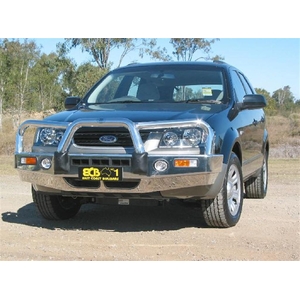 ECB Textura Black Powdercoat BullBar with Bumper Lights to suit Ford Territory 05/04 - 04/09