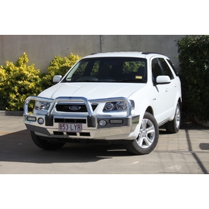 ECB Silver Hammertone Powdercoat BullBar with Bumper Lights to suit Ford Territory SY MKII 05/09 - 04/11