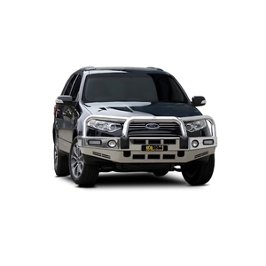 ECB Black Ripple Powdercoat BullBar with Bumper Lights to suit Ford Territory SZ 05/11 - 09/14